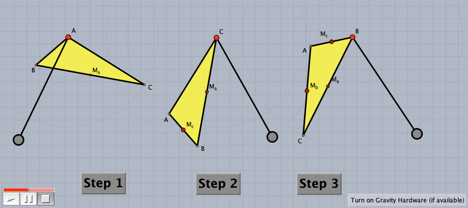 Finding Balancing Point of Triangle