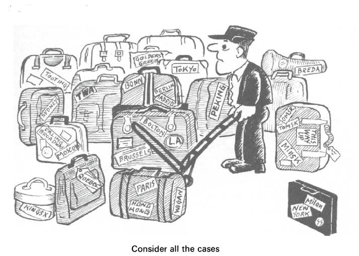 Consider all the cases